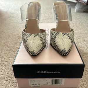 Bcbg shoes.  Mules slip in